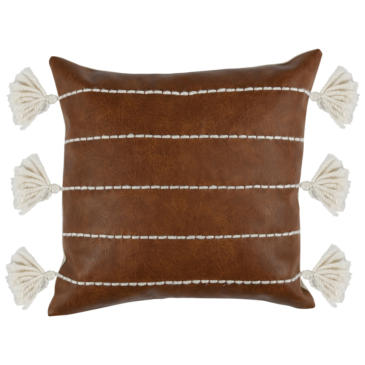 Brown Pattern DV Ezekiel Vegan Leather 18x18 Collection
