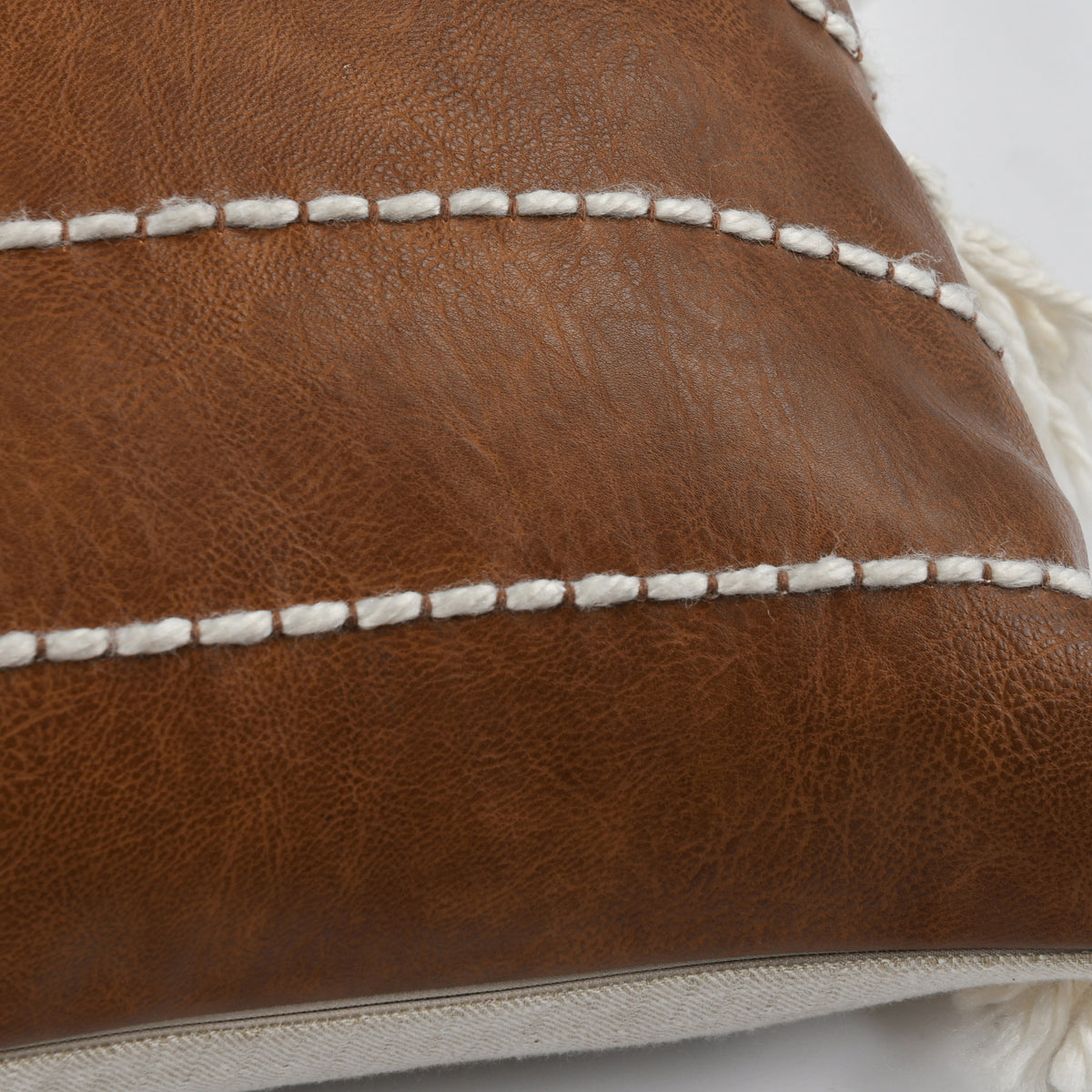 Brown Pattern DV Ezekiel Vegan Leather 18x18 Collection