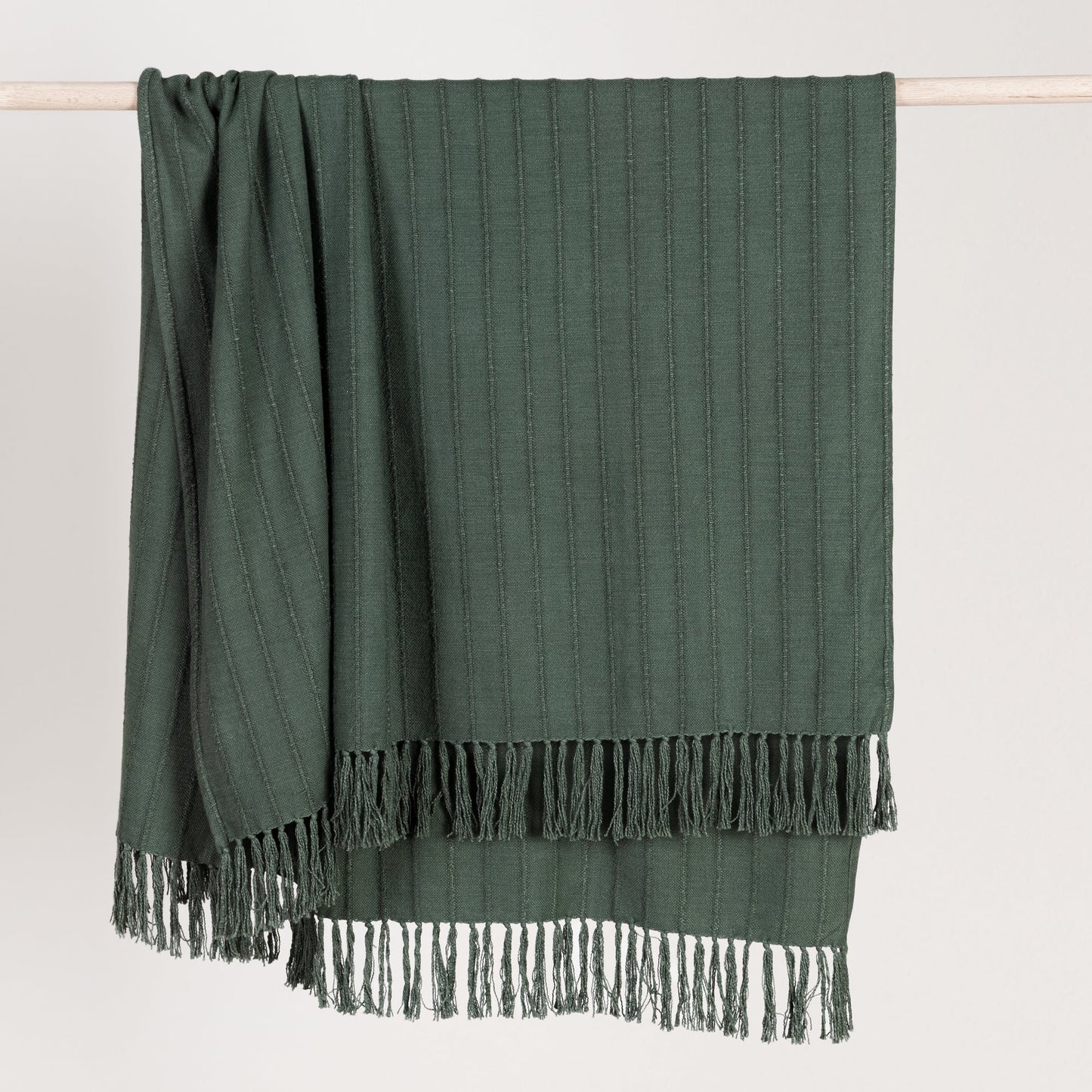 Forest Green 50% Cotton/50% Viscose Blankets & Throw TC Hunter 50x70 Throw Collection