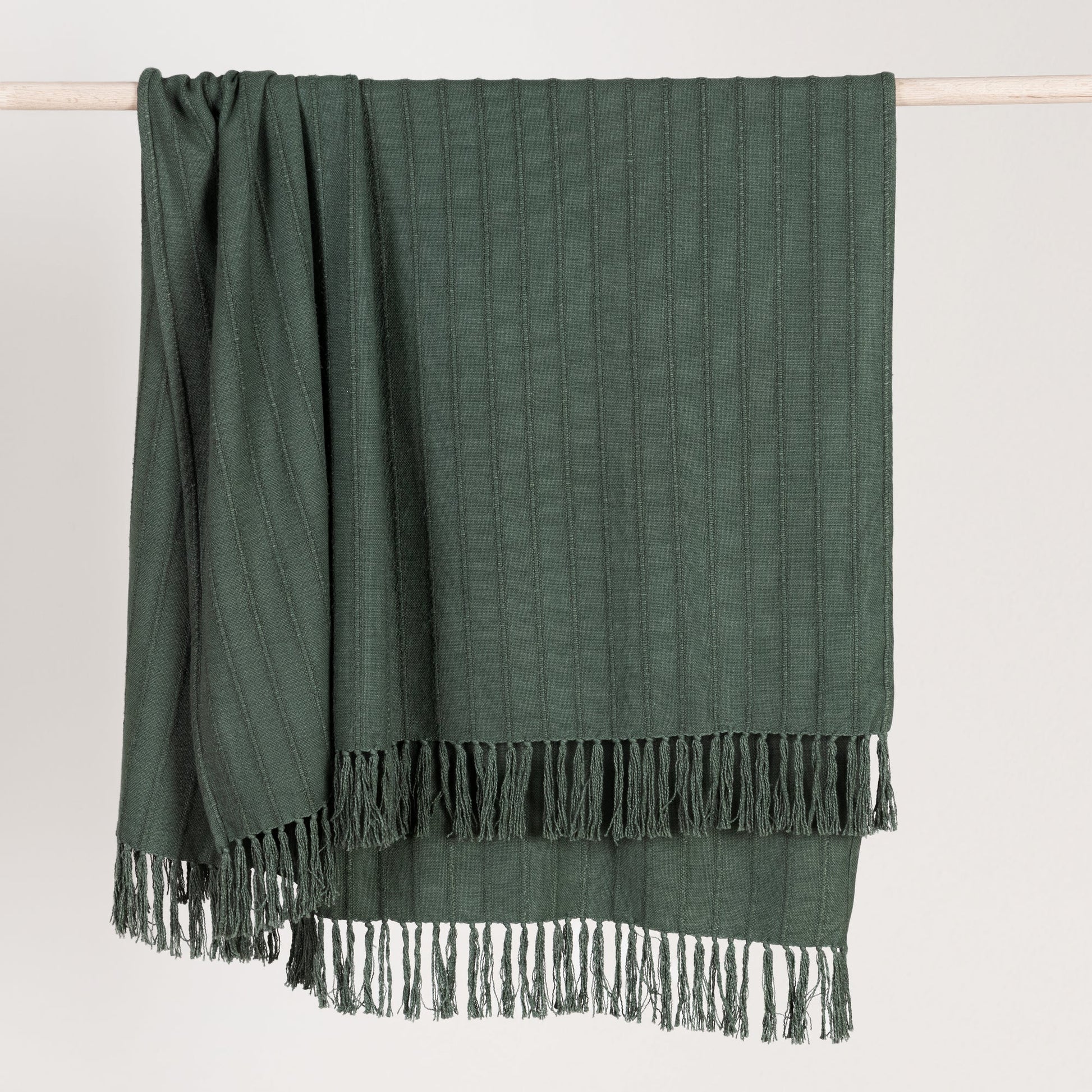 Forest Green 50% Cotton/50% Viscose Blankets & Throw TC Hunter 50x70 Throw Collection