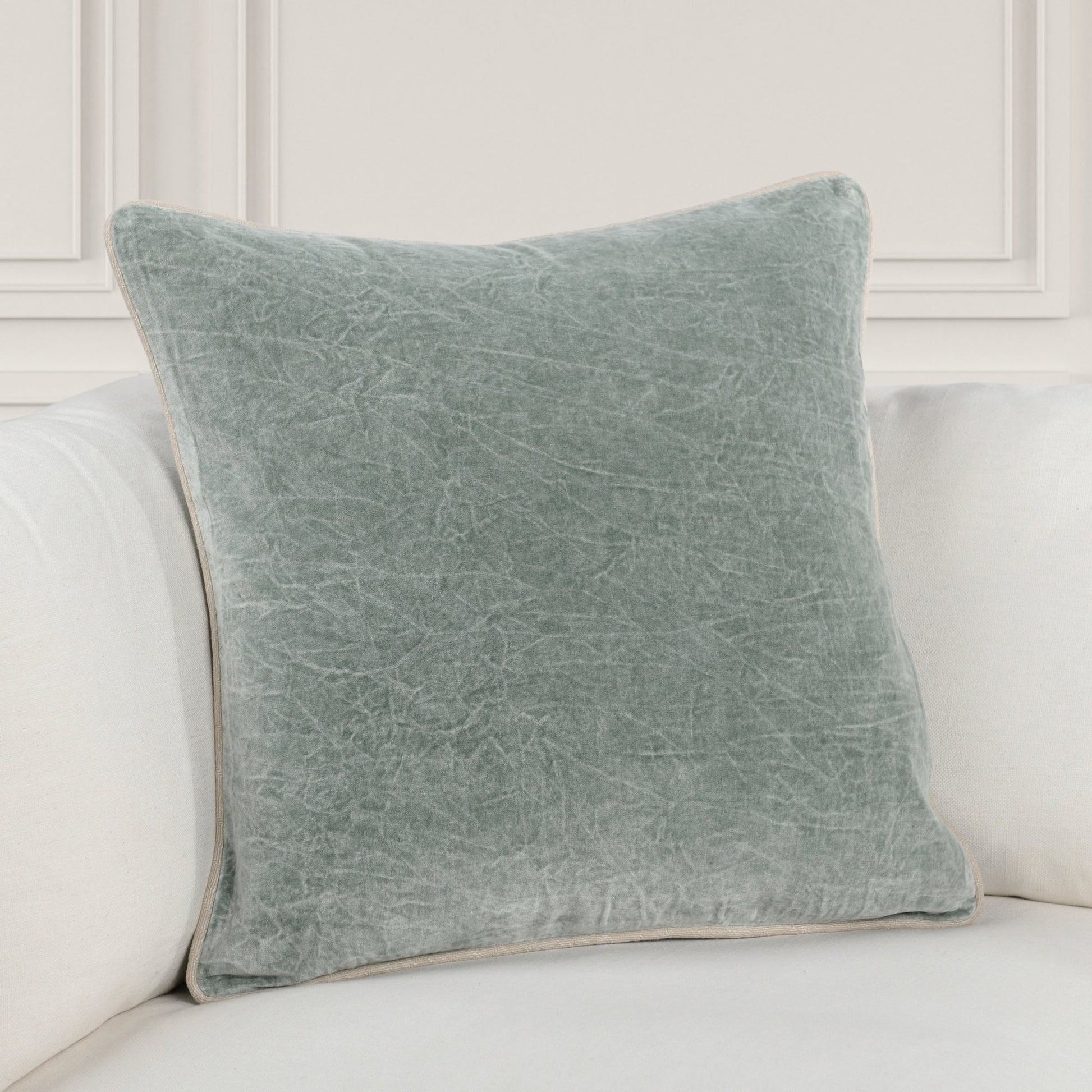 Bay Green 100% Cotton Velvet Solid SLD Heirloom Velvet Multiple Sizes Collection