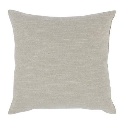 Taupe/Natural Cotton/Linen/Leather Pattern VC Steam 26x26 Collection