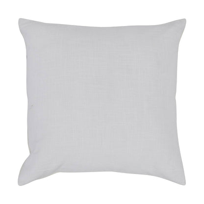 Blue/Ivory Cotton/Linen/Leather Pattern VC Steam 26x26 Collection