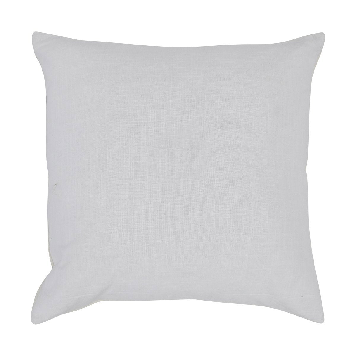 Blue/Ivory Cotton/Linen/Leather Pattern VC Steam 26x26 Collection