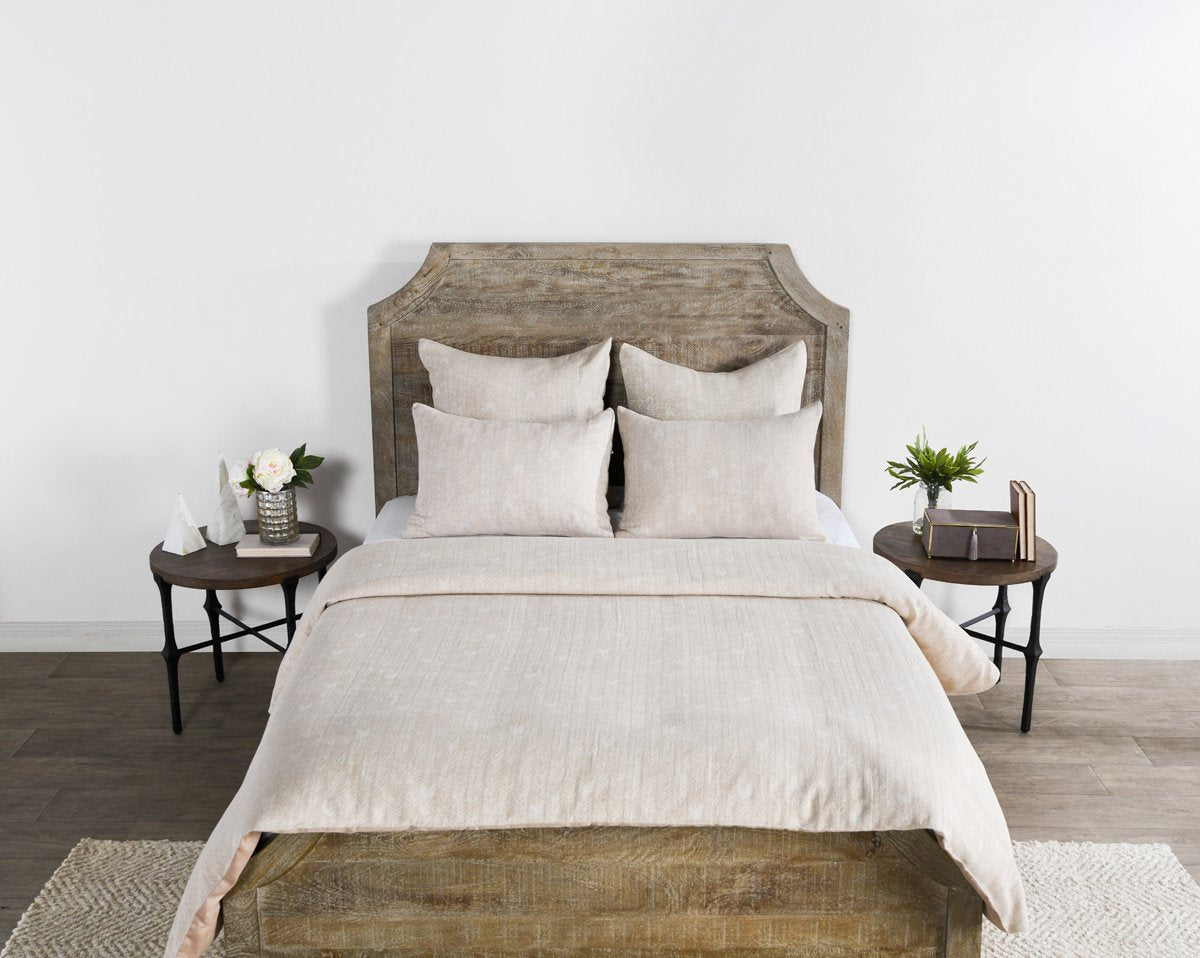 Natural 64% Linen/36% Cotton Duvet Cover French Herringbone Duvet Collection Collection