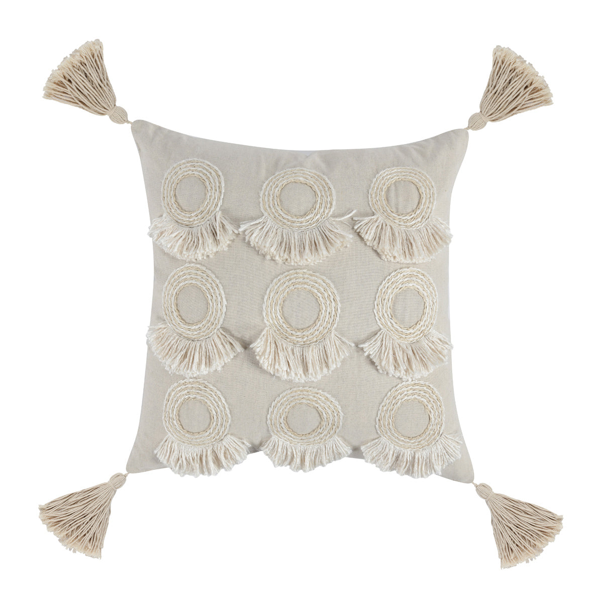 Natural 50% Cotton/50% Linen Blend Pattern CT Mansa 20x20 Collection