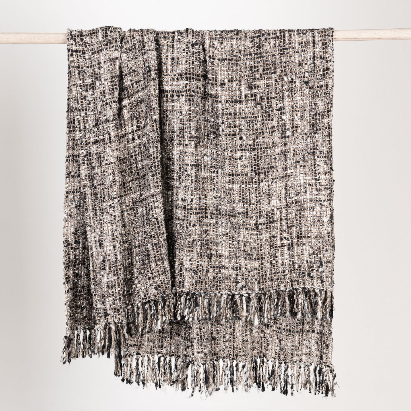 Black/Ivory Blankets & Throw TC Porter 50x70 Throw Collection