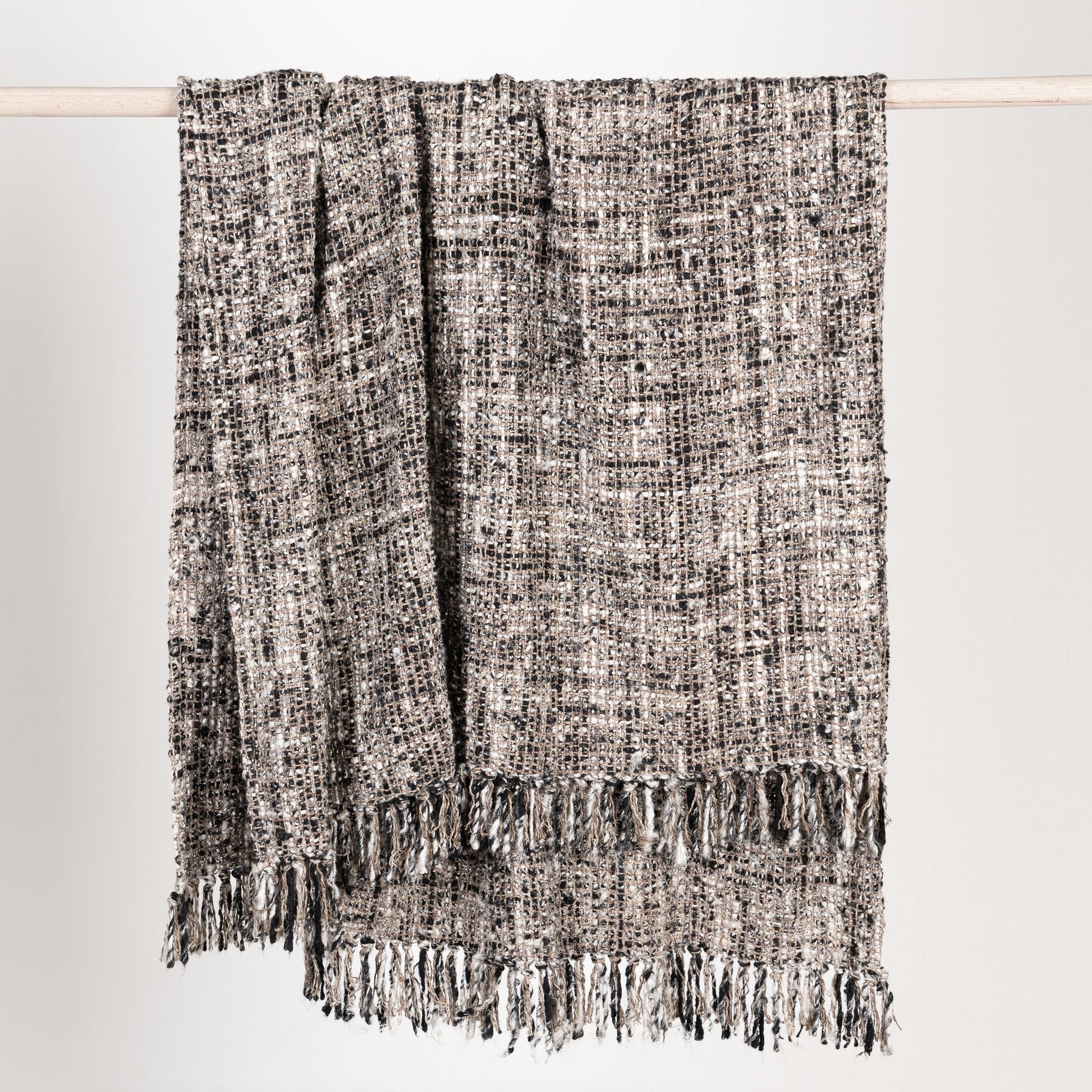 Black/Ivory Blankets & Throw TC Porter 50x70 Throw Collection