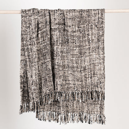 Black/Ivory Blankets & Throw TC Porter 50x70 Throw Collection