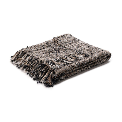 Black/Ivory Blankets & Throw TC Porter 50x70 Throw Collection