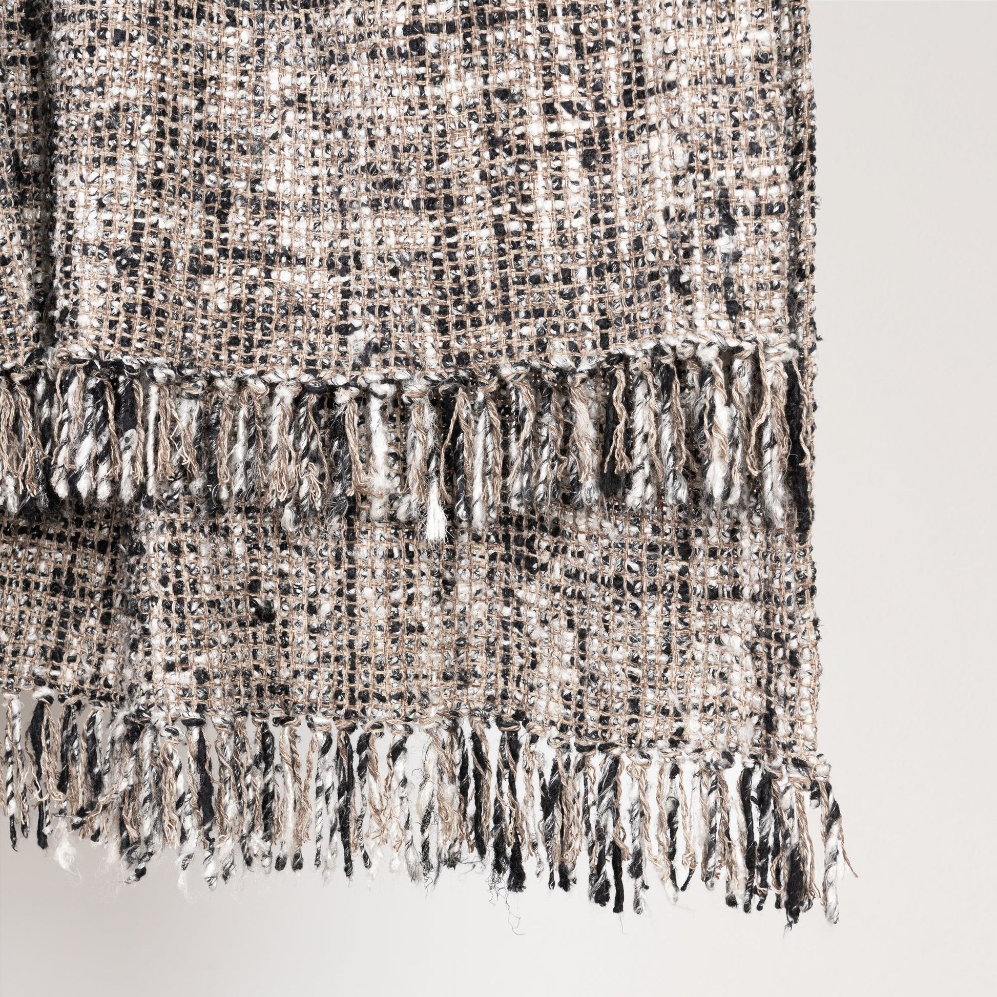 Black/Ivory Blankets & Throw TC Porter 50x70 Throw Collection