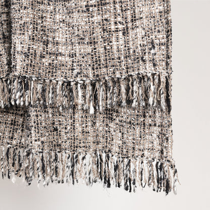 Black/Ivory Blankets & Throw TC Porter 50x70 Throw Collection