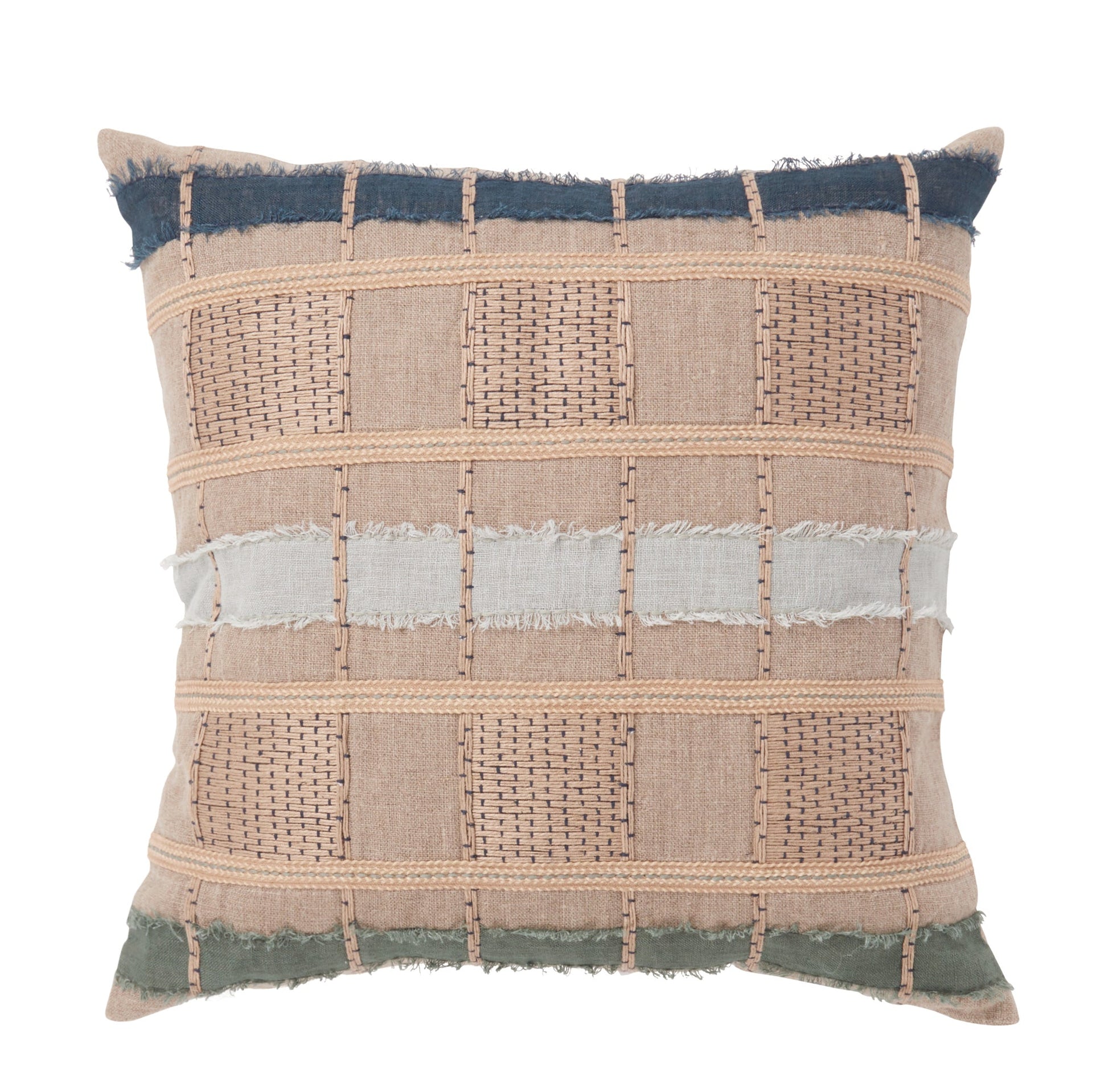 Natural/Blue Multi Pattern ML Stratton Multiple Sizes Collection