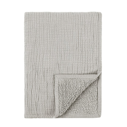 Gray 60% COTTON/40% LINEN Blankets & Throw TC Cardiff 50x70 Throw Collection