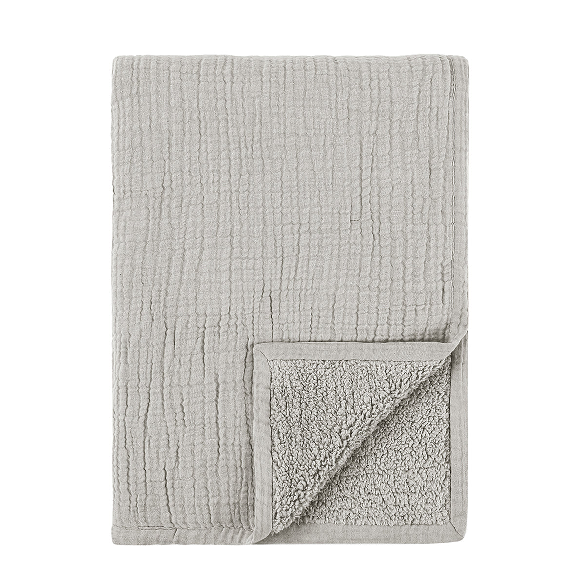 Gray 60% COTTON/40% LINEN Blankets & Throw TC Cardiff 50x70 Throw Collection
