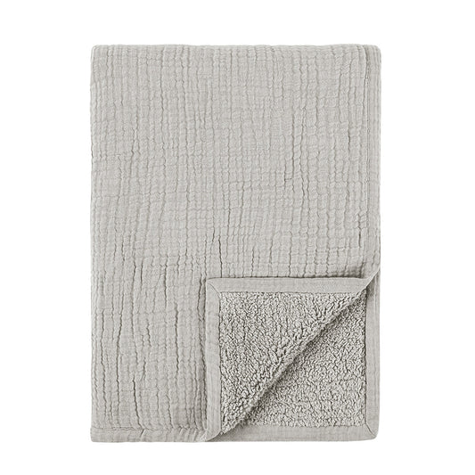 Gray 60% COTTON/40% LINEN Blankets & Throw TC Cardiff 50x70 Throw Collection