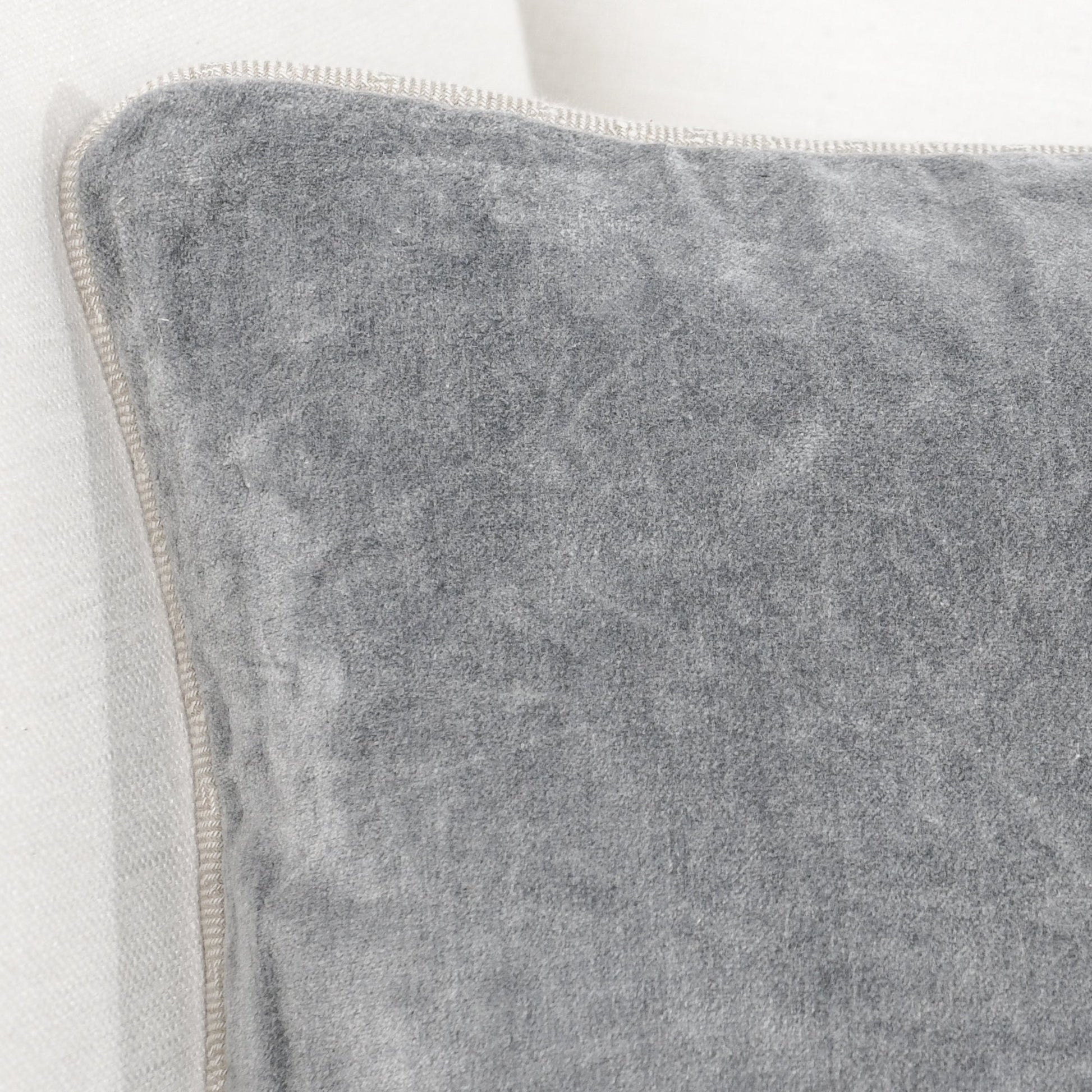 Stone Gray 100% Cotton Velvet Solid SLD Heirloom Velvet Multiple Sizes Collection