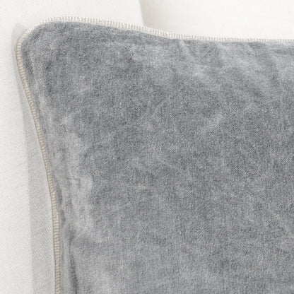 Stone Gray 100% Cotton Velvet Solid SLD Heirloom Velvet Multiple Sizes Collection