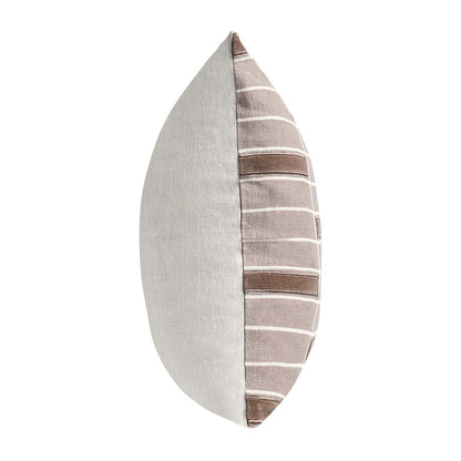 Taupe 100% Belgian Flax Linen Pattern MP Breccia 22x22 Collection