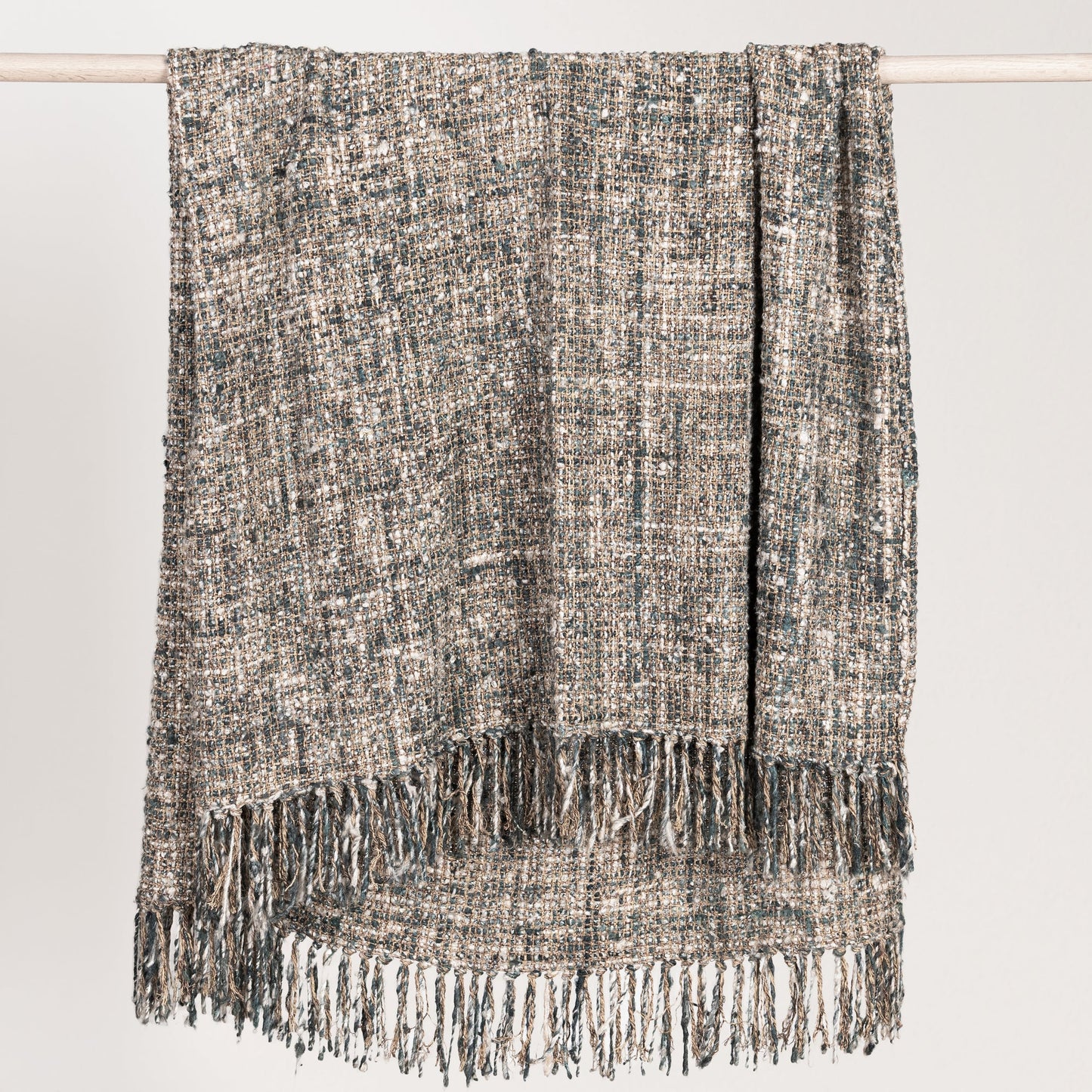 Blue Slate 50% Viscose/50% Cotton Blankets & Throw TC Porter 50x70 Throw Collection