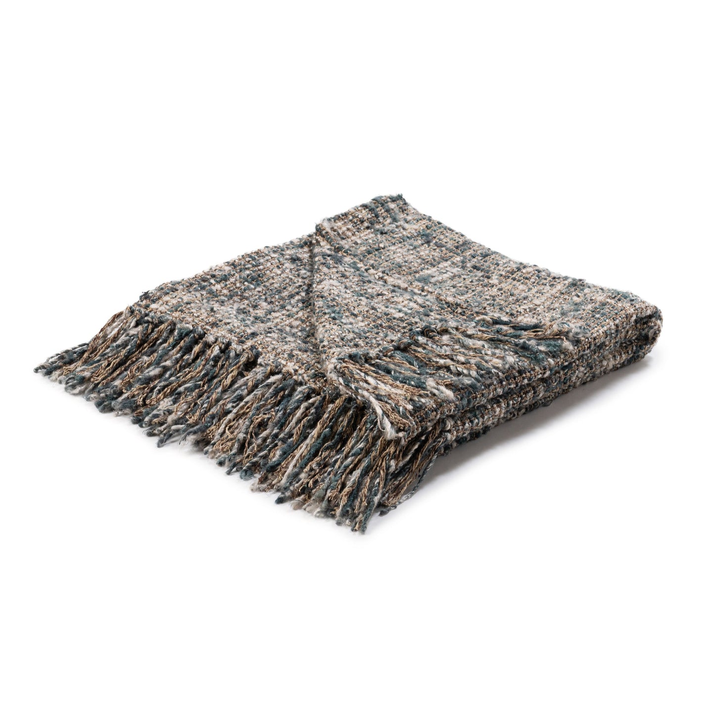 Blue Slate 50% Viscose/50% Cotton Blankets & Throw TC Porter 50x70 Throw Collection