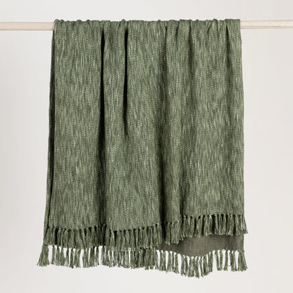 Cedar Green 70% Cotton/30% Polyester Blankets & Throw TC Sharma Throw 50x70 Collection