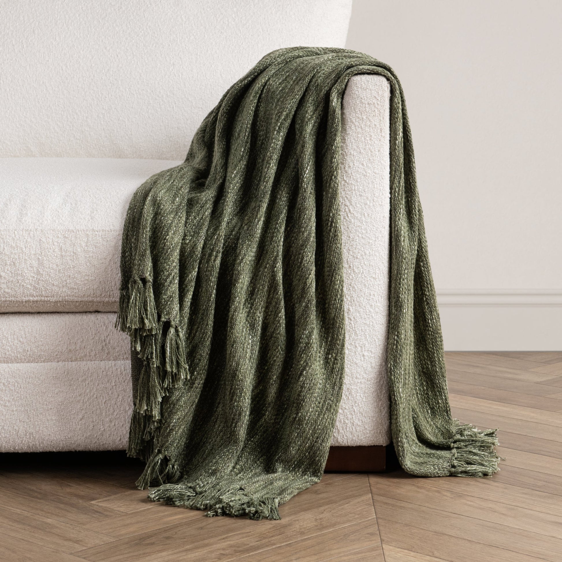 Cedar Green 70% Cotton/30% Polyester Blankets & Throw TC Sharma Throw 50x70 Collection