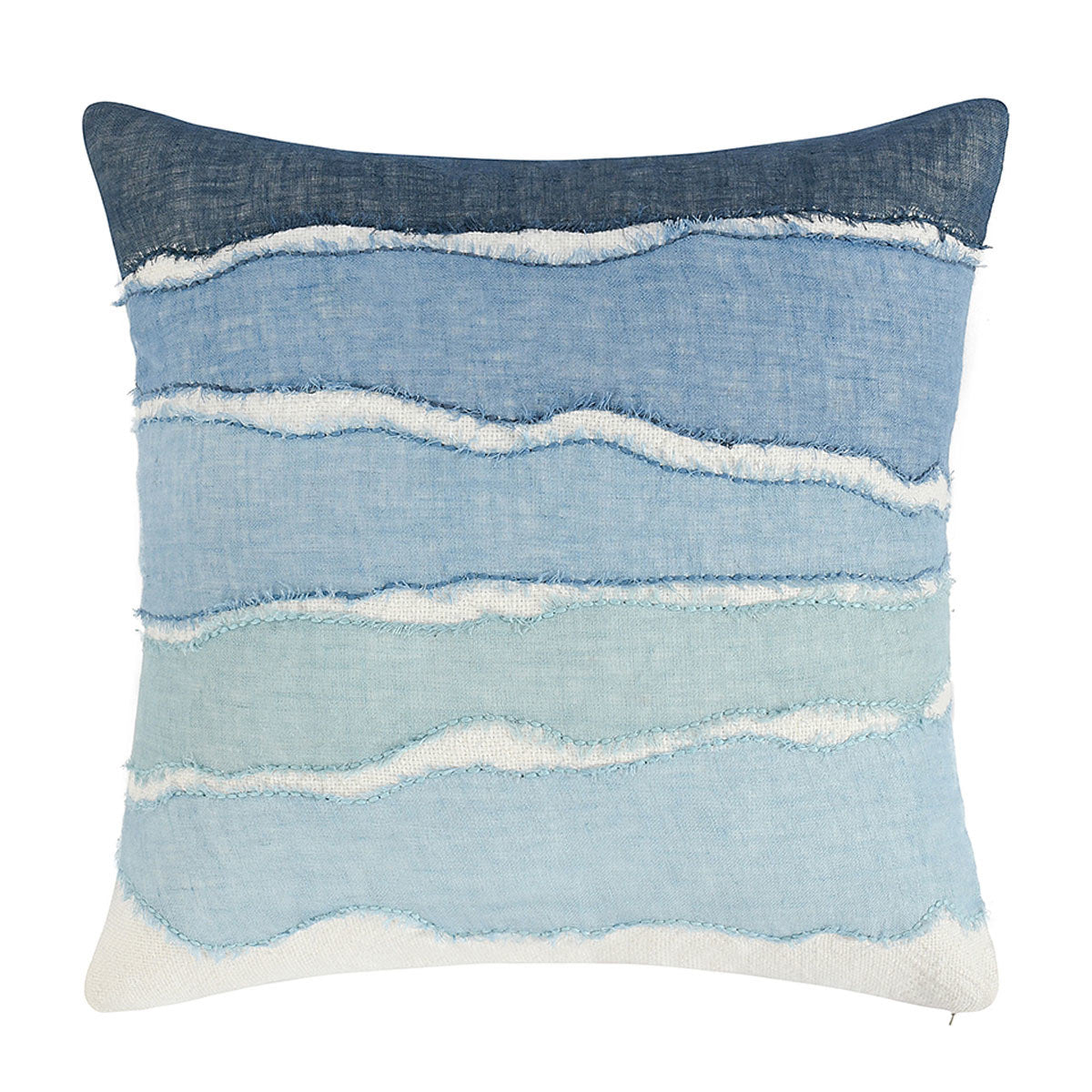 Capri Blue Multi 60% Linen/40% Cotton Pattern ST Bikram 22x22 Collection