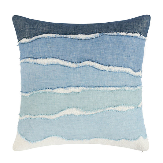 Capri Blue Multi 60% Linen/40% Cotton Pattern ST Bikram 22x22 Collection