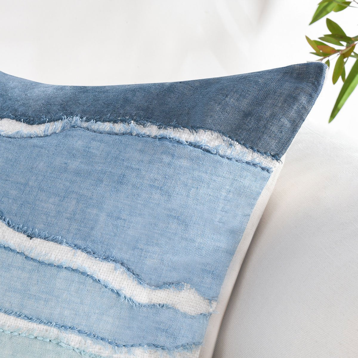 Capri Blue Multi 60% Linen/40% Cotton Pattern ST Bikram 22x22 Collection