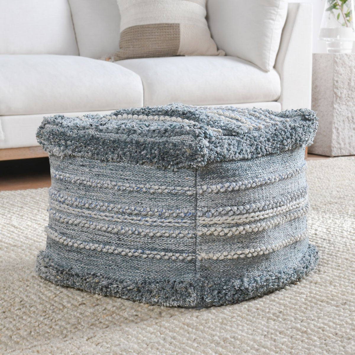 Blue Multi 100% Polyester Performance Indoor/Outdoor Performance Elko Collection