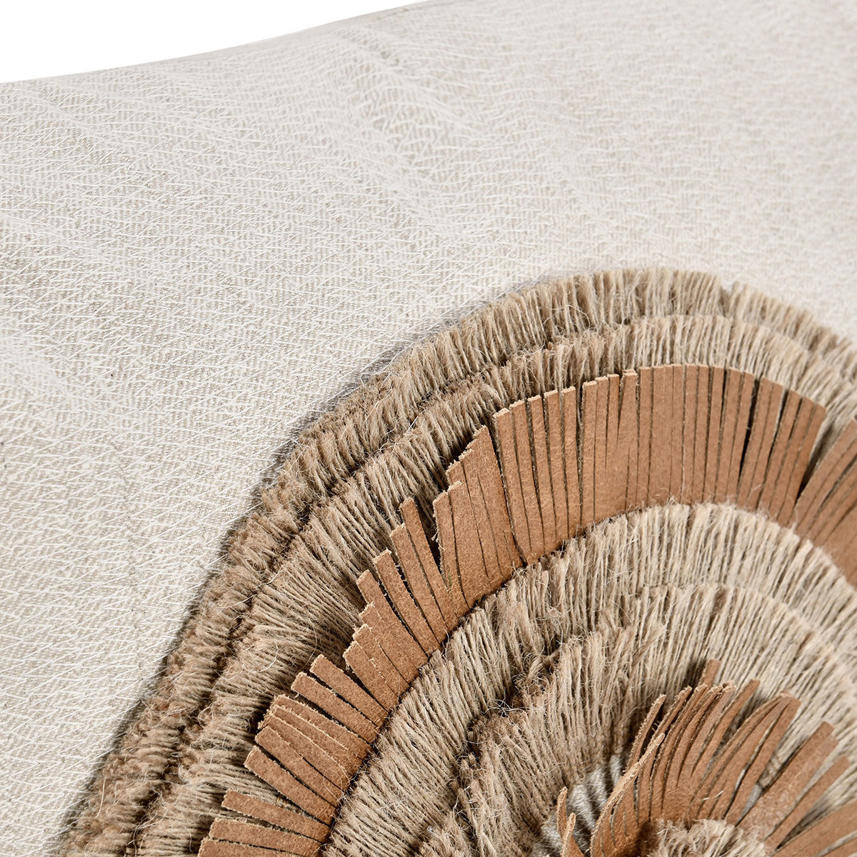 Chestnut/ Natural Pattern TL Pueblo Leather 22x22 Collection