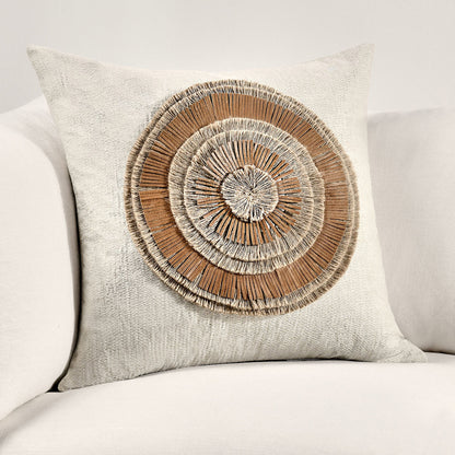 Chestnut/ Natural Pattern TL Pueblo Leather 22x22 Collection