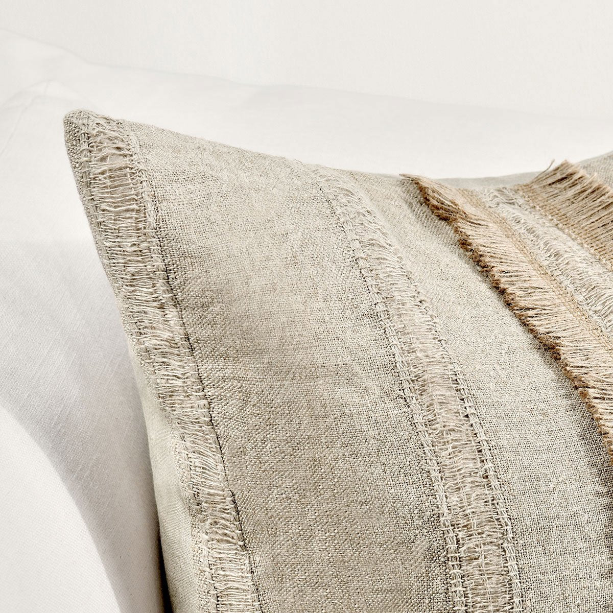 Natural 100% Belgian Linen Pattern TL Valley 22x22 Collection