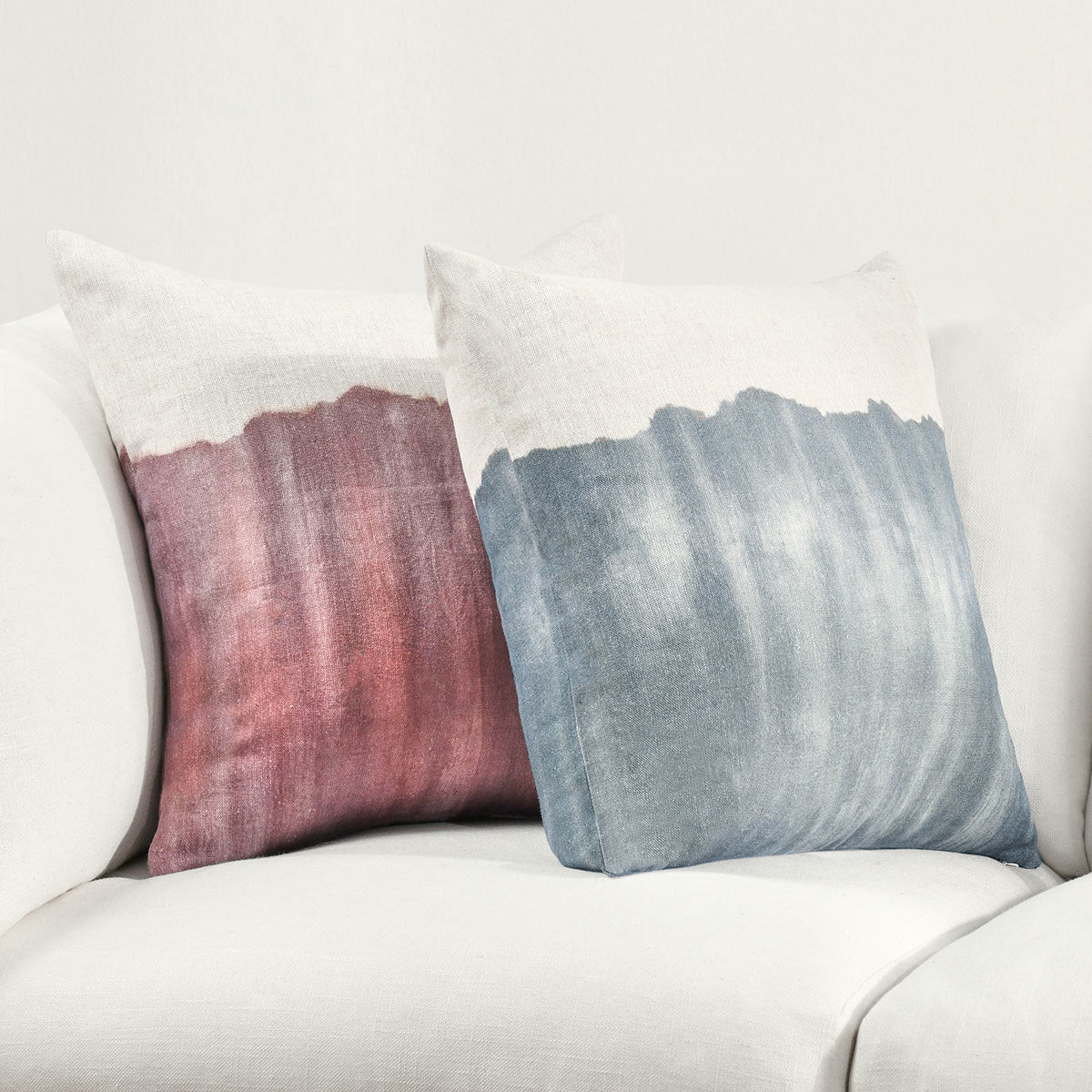 Natural/Denim Blue Pattern TL Cora 20x20 Collection