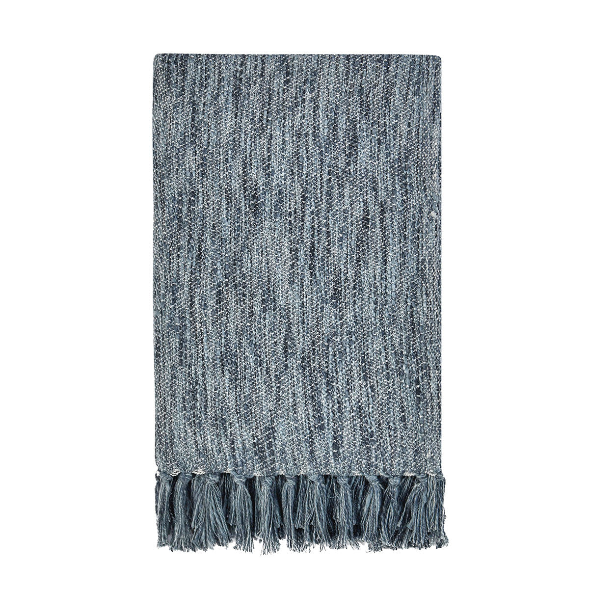 Denim Blue 100% Cotton Blankets & Throw TC Sharma Throw 50x70 Collection