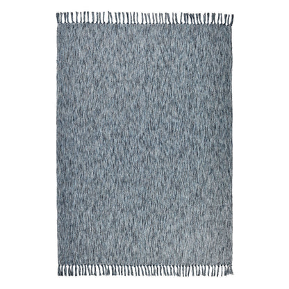 Denim Blue 100% Cotton Blankets & Throw TC Sharma Throw 50x70 Collection