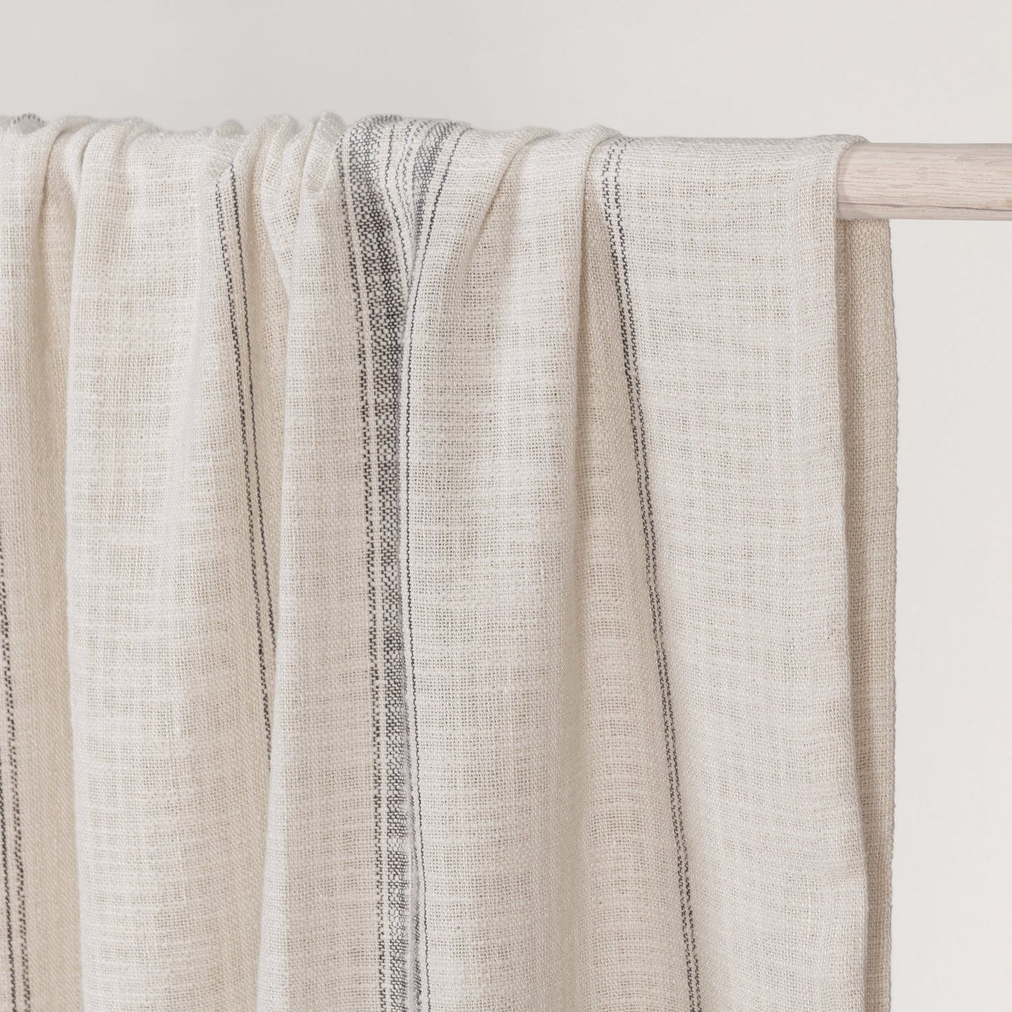 Ivory/Gray 60% Cotton/40% Linen Blankets & Throw TC Ria Throw 50X70 Collection