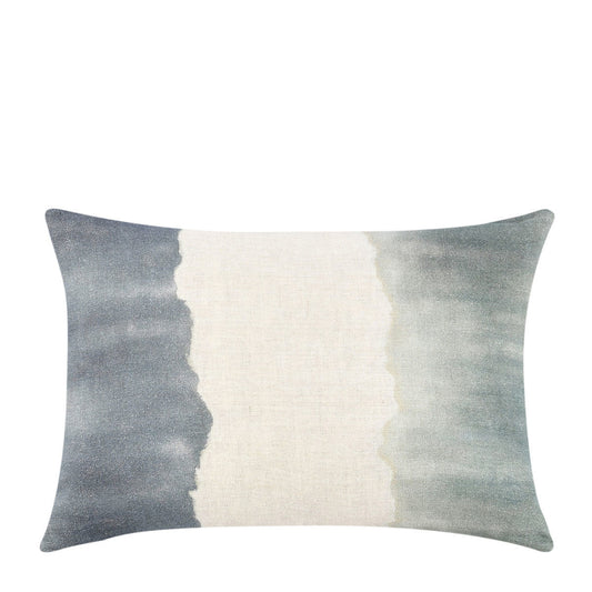 Blue/Sagebrush Green 100% Belgian Flax Linen Pattern BW Foundation 14x20 Collection