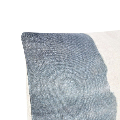 Blue/Sagebrush Green 100% Belgian Flax Linen Pattern BW Foundation 14x20 Collection