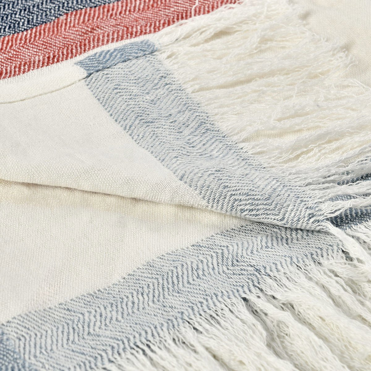 100% Belgian Flax Linen Blankets & Throw TC Taylor Throw 50x70 -Multi Collection
