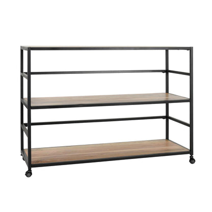 Black/Natural Racks & Basket Glendora Rack Collection