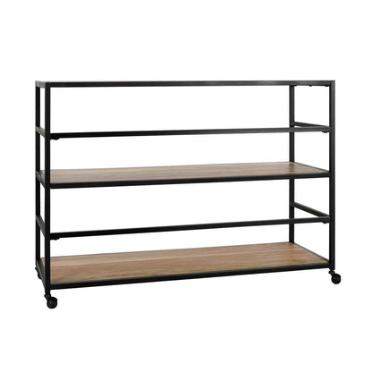 Black/Natural Racks & Basket Glendora Rack Collection