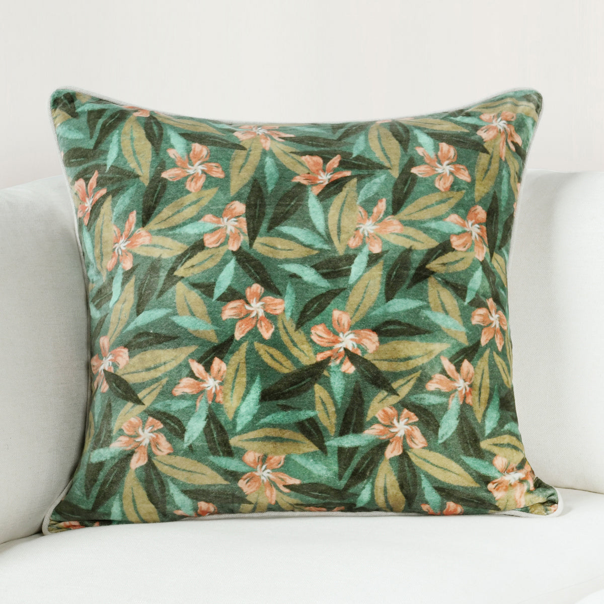 Green Multi Pattern CA Lamia 22x22 Collection