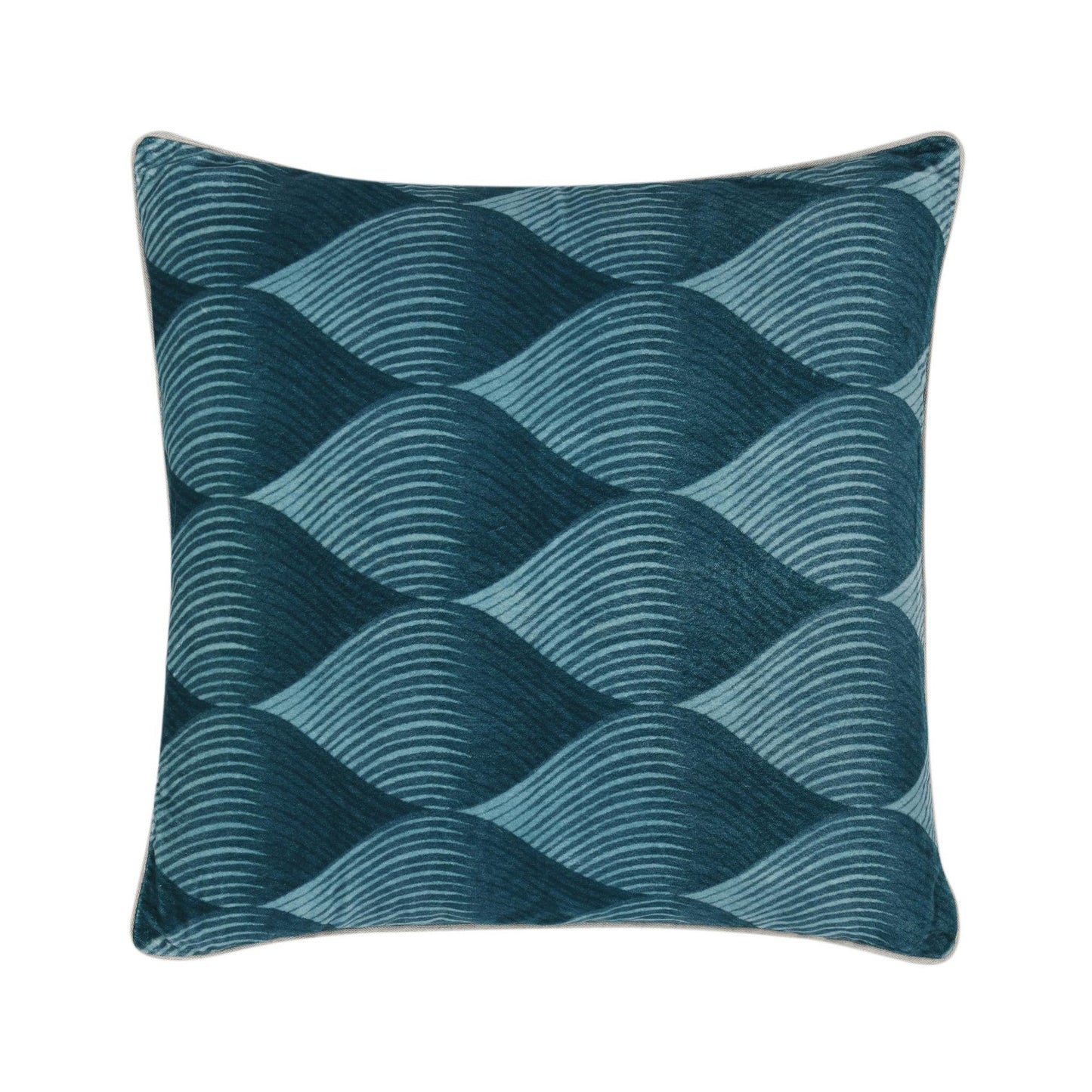 Sea Glass Blue Pattern CA Scala 22x22 Collection