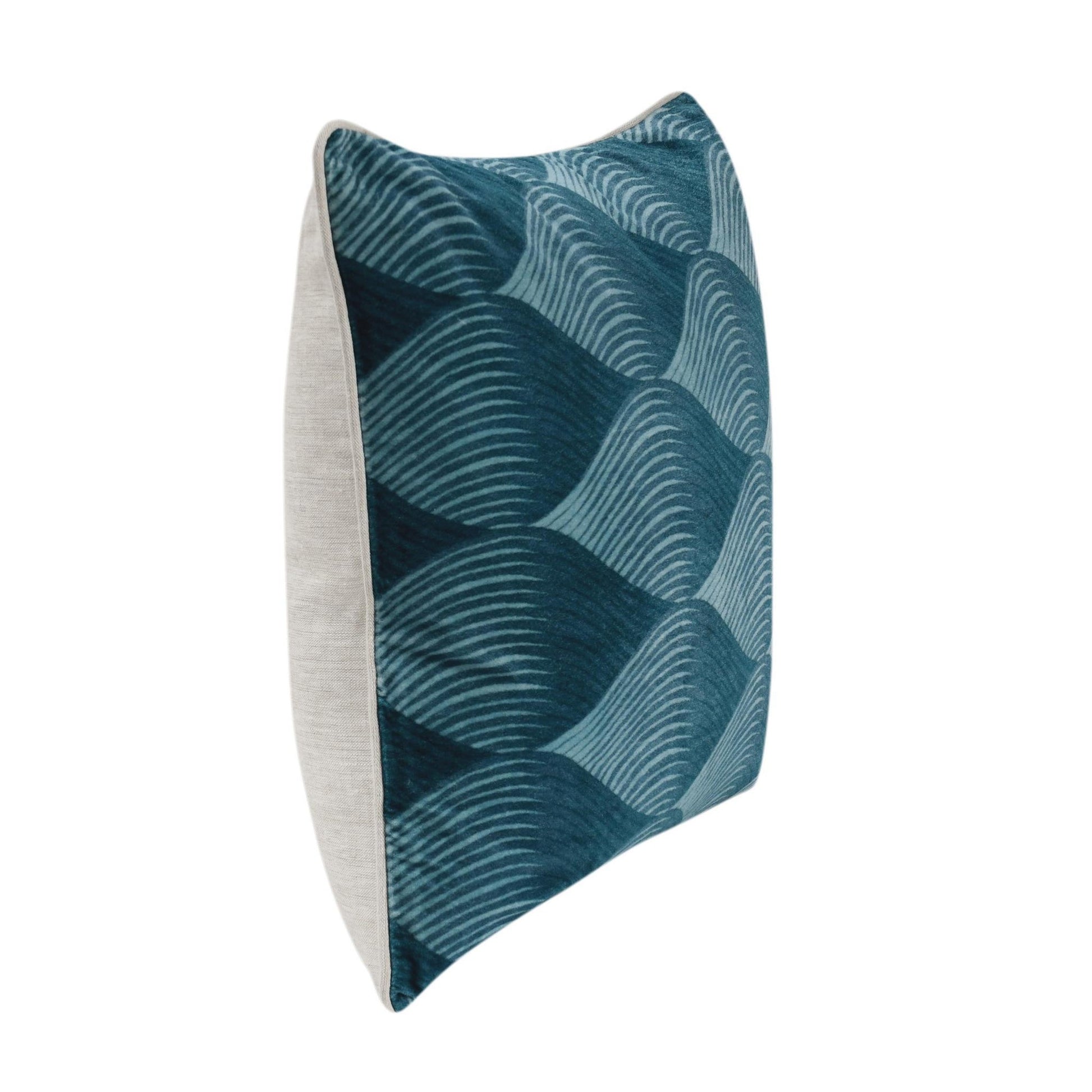 Sea Glass Blue Pattern CA Scala 22x22 Collection