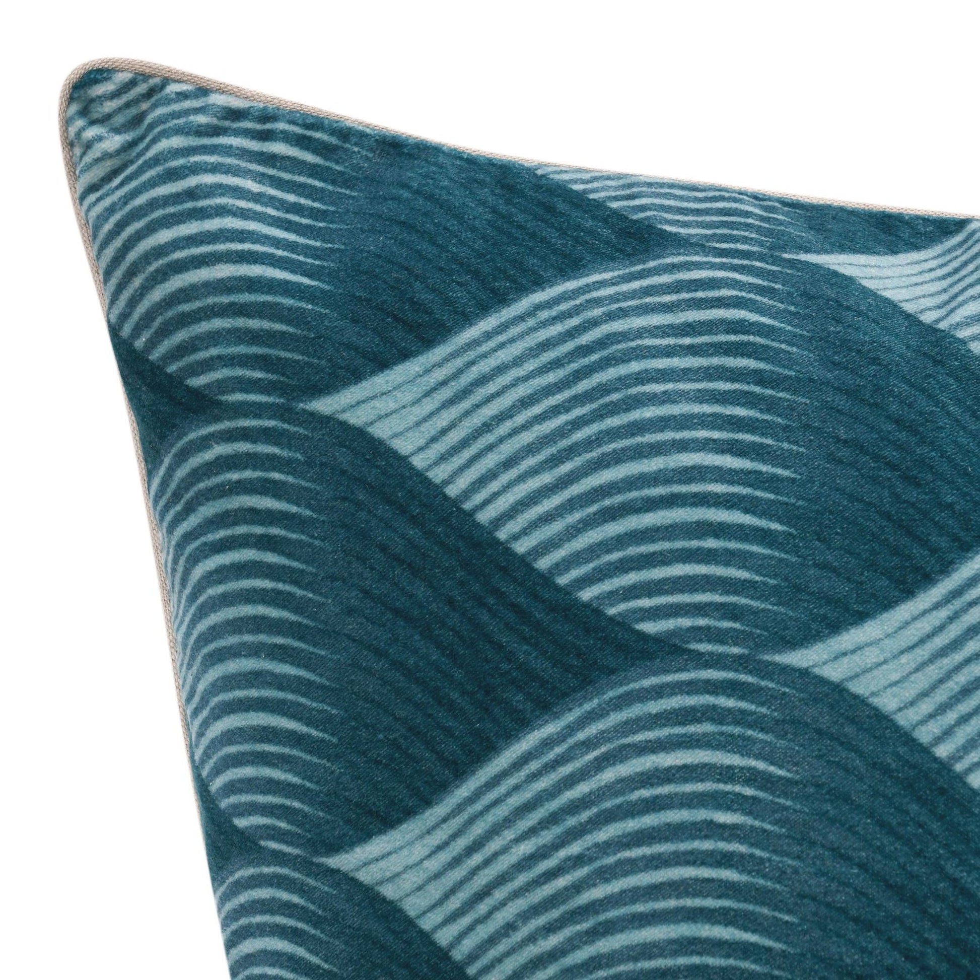 Sea Glass Blue Pattern CA Scala 22x22 Collection