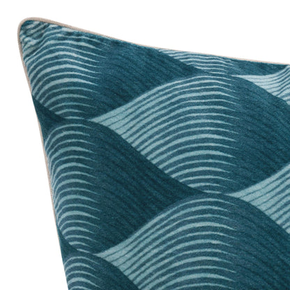 Sea Glass Blue Pattern CA Scala 22x22 Collection