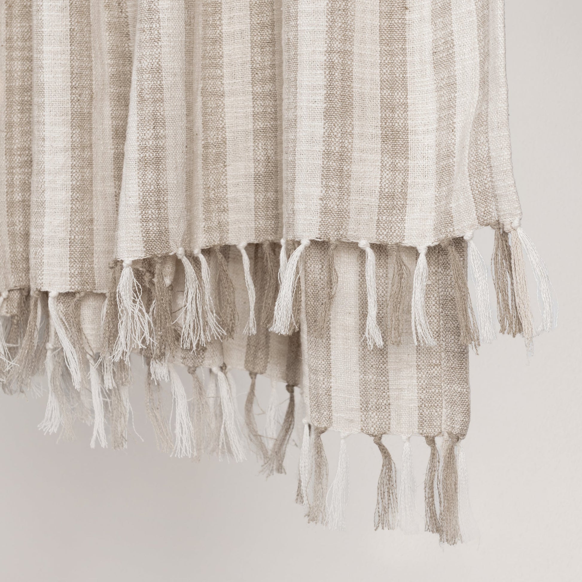Ivory/Natural 60% Cotton/ 40% Linen Blankets & Throw TC Linna Throw 50x70 Collection