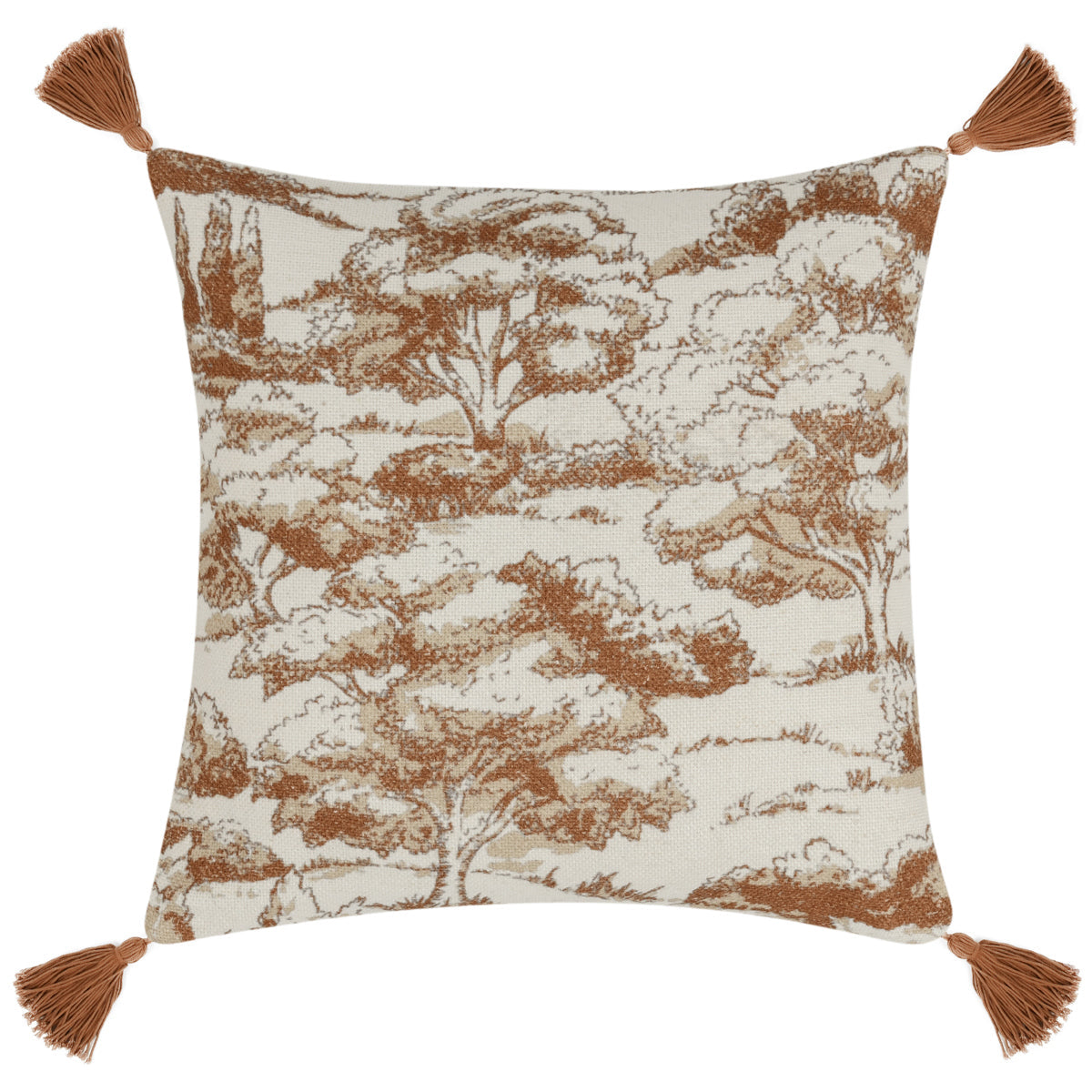 Clay 60% Linen/40% Cotton Pattern VC Stonework 22x22 Collection